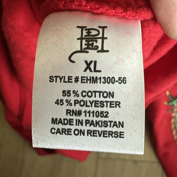 Ed Hardy Men's Graphic Long Sleeve Hoodie Red Skull Cobra Dragon Tattoo XL NEW - Picture 7 of 9